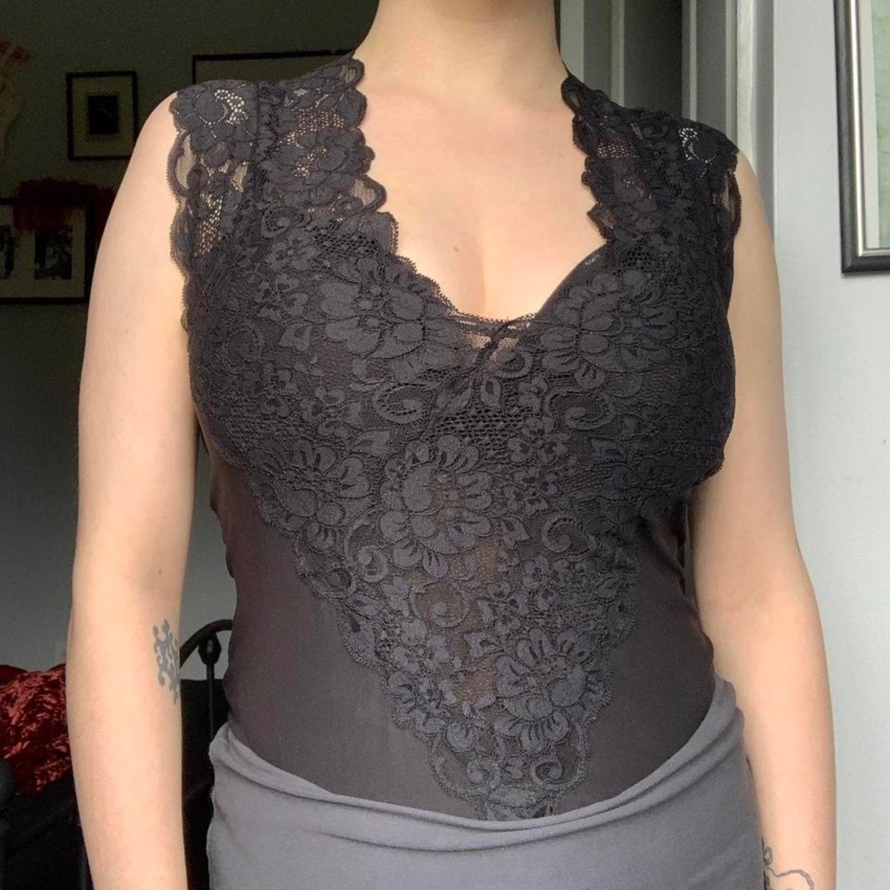 Black Lace Bodysuit by HAH